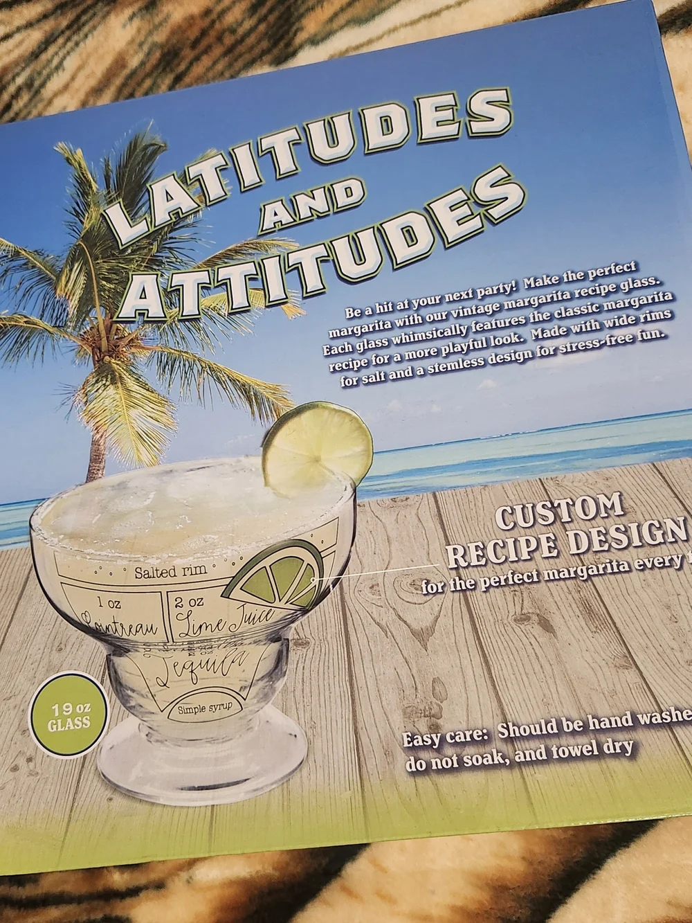 NEW Margarita Glasses Set of 4 - 19 Ounce Glasses